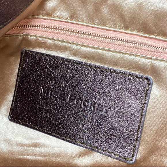 Dolce & Gabbana Handbag MISS POCKET Bronze Metallic Snakeskin Large Purse - Picture 9 of 15